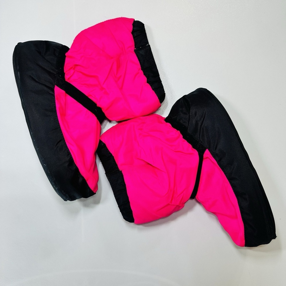 BLOCH Warm-Up Booties Kids Large Pink Black Dance Ballet Slipper Covers L Excel - Picture 4 of 12